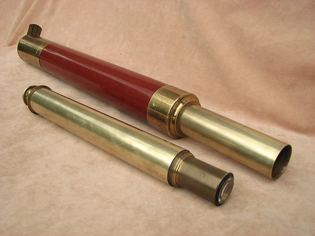 Early 19th century ships telescope with segmented draw tube